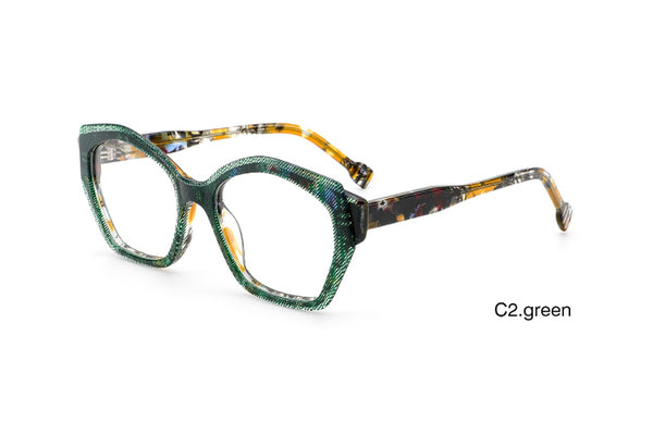 A01108 Square Eyeglasses - Brown