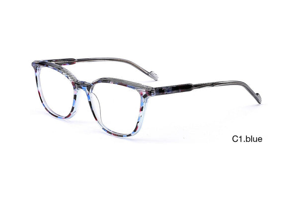 A01120 Wayfarer Style Eyeglasses - Blue