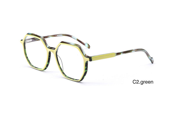 A01123 Round Eyeglasses - Brown