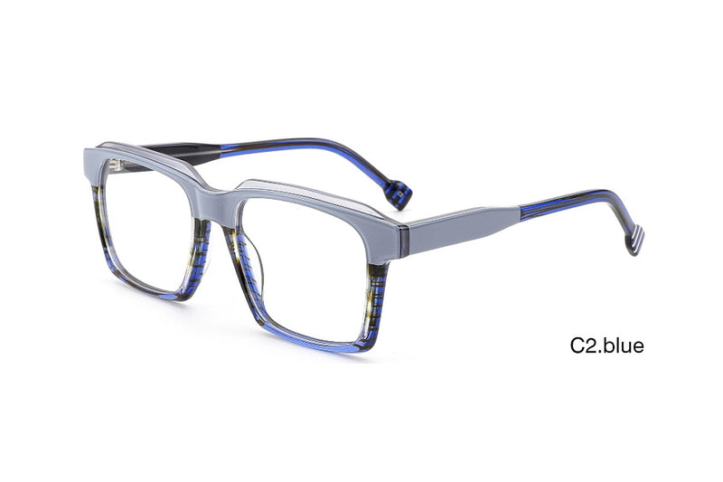 A01133 Rectangle Eyeglasses - Brown